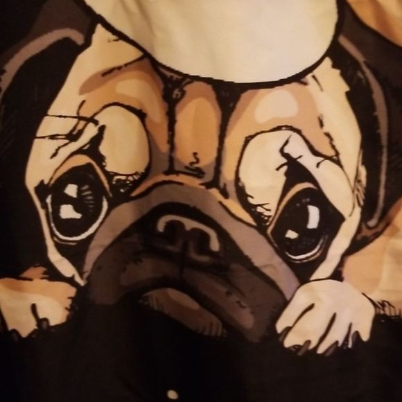 Wall Tapestry Pug Dogs Wearing Christmas Hats By Society 6 New Without Tags. - Picture 4 of 6